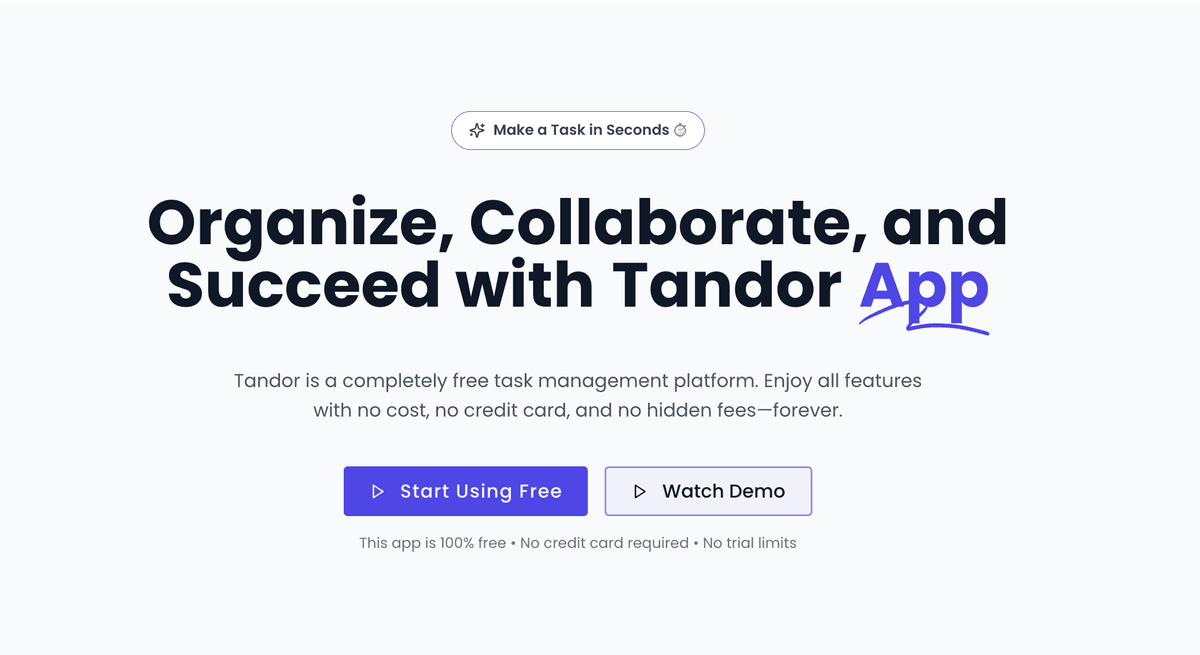 TANDOR - AI Task Manager